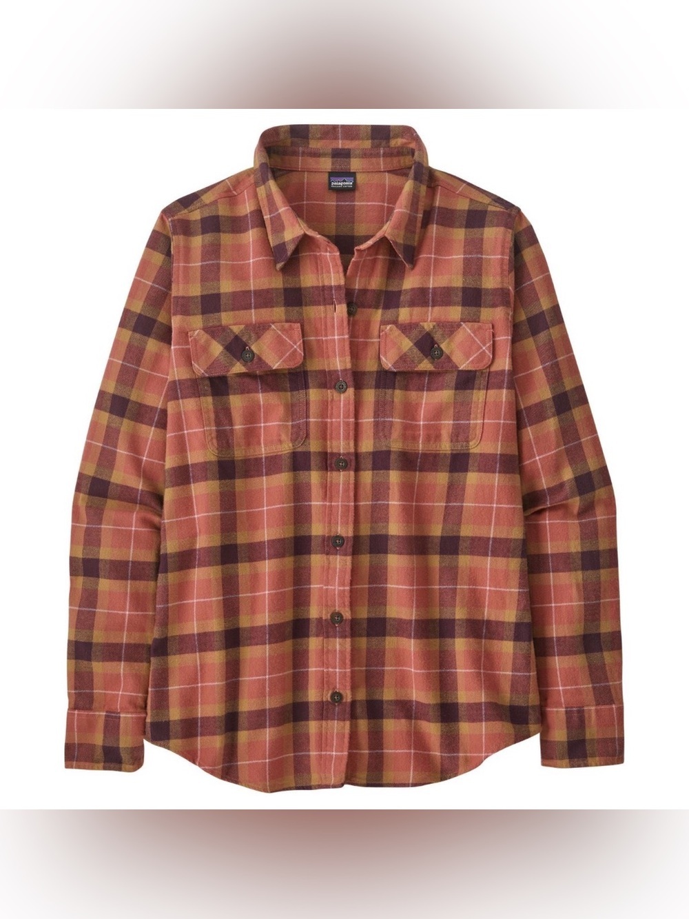 Patagonia Organic Cotton Midweight Fjord Flannel Shirt Burl Red Women’s M - Picture 1 of 8